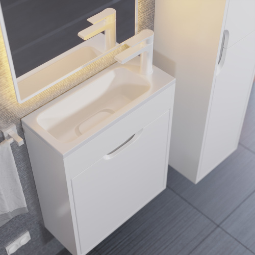 Тумба с раковиной Uperwood UPD Modul 393020544 50х21х62 цвет белый матовый - фото 5