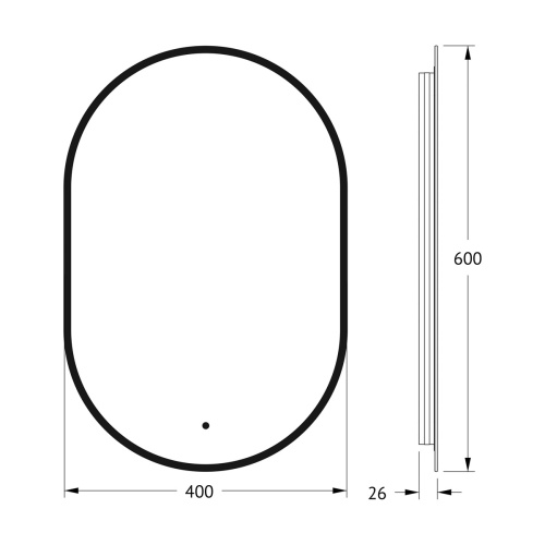 Зеркало в ванную Defesto AURA DF 2931R 40х60 - фото 2