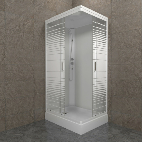 Душевая кабина Тритон Квадро Щ0000064616 120х80 прямоугольная с крышей ориентация универсальная - фото 4