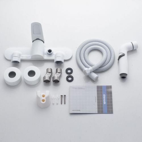 Гигиенический душ со смесителем Shevanik S4705C-1 белый - фото 4