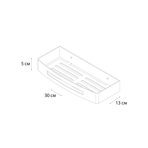 Полка в ванную комнату Fixsen Hotel FX-31003P - фото 3