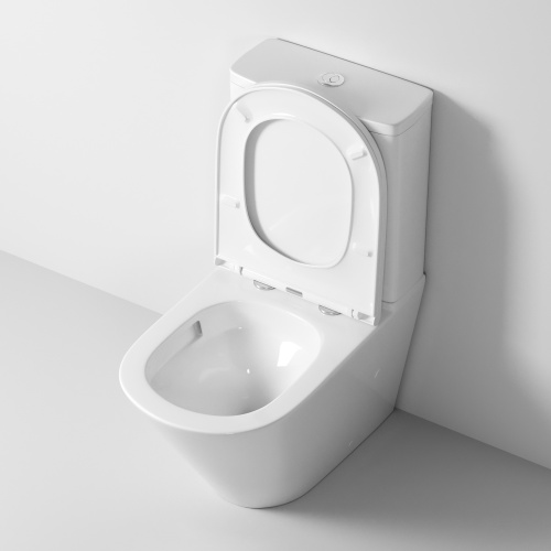 Унитаз напольный с бачком Grossman Торнадо GR-4450SQ белый глянцевый с сиденьем микролифт безободковый смыв торнадо - фото 5