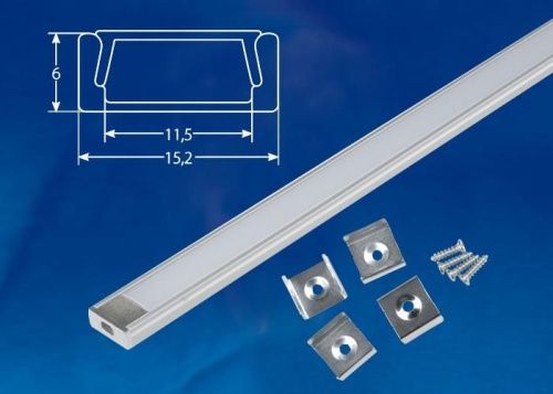 Профиль (UL-00005027) Uniel UFE-K UFE-K02 Silver/Frozen 200 Polybag - фото 2