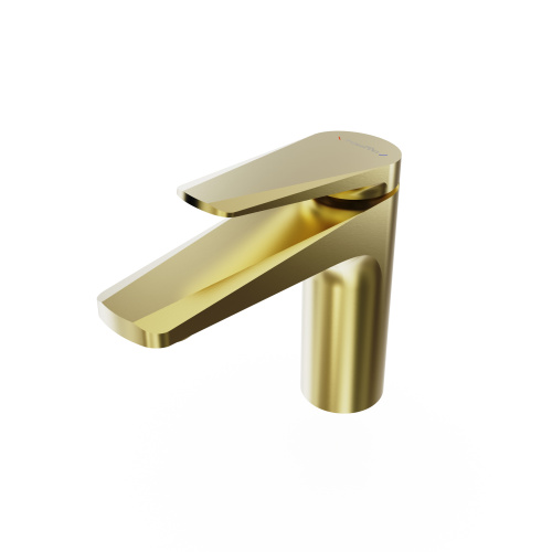 Смеситель Tokito KIN TOK-KIN-1011 на раковину брашированное золото - фото 3