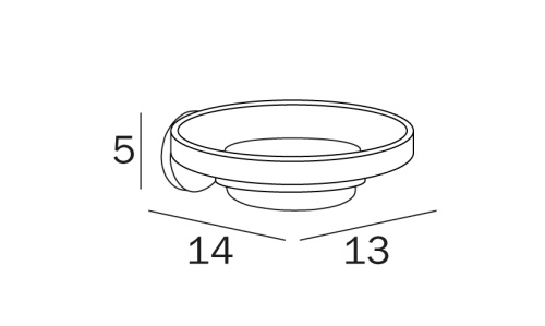 Мыльница Inda ONE A24110NE03 - фото 3