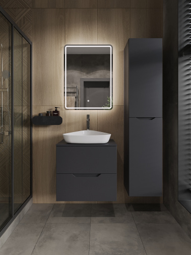 Тумба с раковиной Orange Line Li-60TugMDF+B07-500W 61х46х68 - фото 5