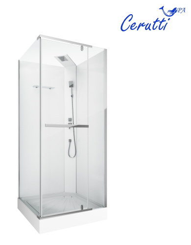 Душевая кабина Cerutti SPA MiMi90T 90х90 квадратная без крыши - фото 3
