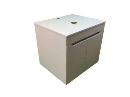 Тумба с раковиной Sintesi STL.W7019_SIN-LVB-APP-403 60х60 подвесная цвет белый