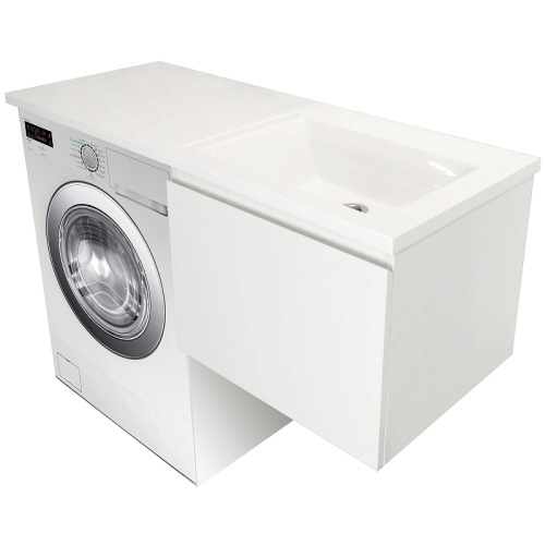 Тумба с раковиной Эстет Dallas Luxe 110 ФР-00002024 45х48х43 подвесная цвет белый - фото 2