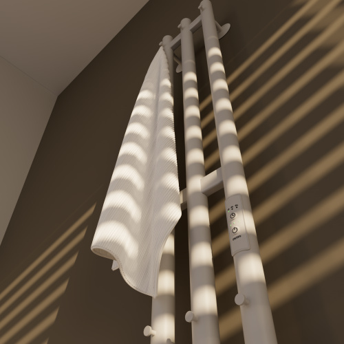 Полотенцесушитель Altasan Арго Арго12017БМ подвесной 17х120 электрический белый матовый - фото 5