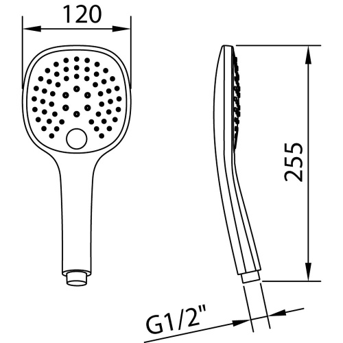 Душевая лейка Clever STYLE   99613 округлая - фото 5