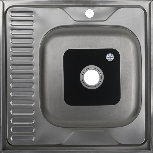 Кухонная мойка Melana 073 t L (*20) 60х60 цвет хром - фото 3
