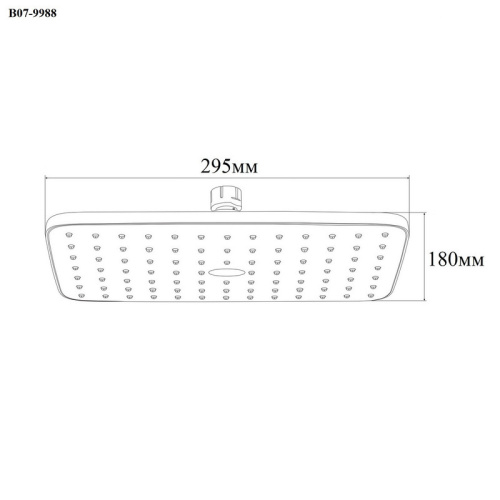 Верхний душ Bond Cube B07-9988 черный матовый - фото 5