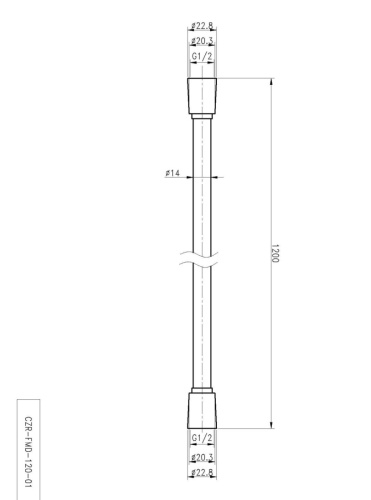 Шланг для душа Cezares CZR CZR-FMD-120-NOP черный матовый - фото 2