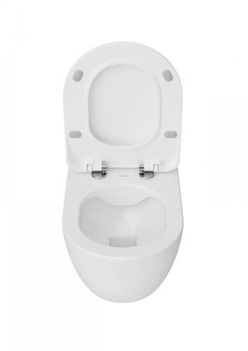 Чаша унитаза подвесная Creavit Free FE322-11CB00E-0000 цвет белый без сиденья душевой смыв - фото 3