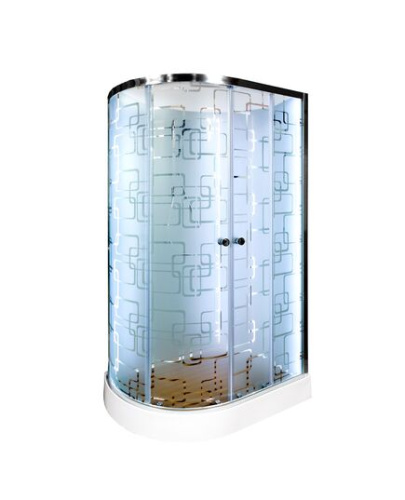 Душевая кабина AvaCan EM2012RNLED 120х90 асимметричная без крыши ориентация правая - фото 2