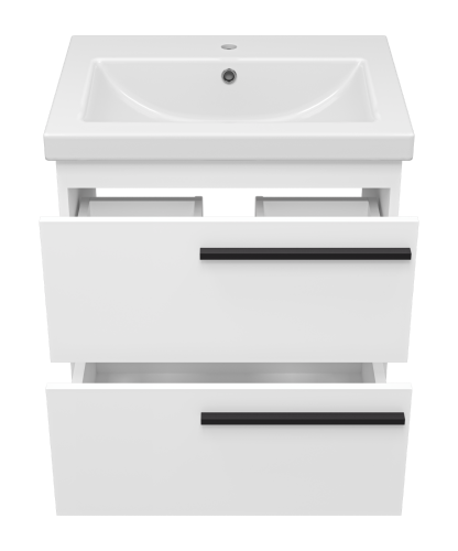 Тумба под раковину Misty Ненси П-Нен-09060-012Я 57х45х52 подвесная - фото 3