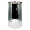 Душевая кабина AvaCan B10SBLACK 100х100 четверть круга с крышей ориентация универсальная