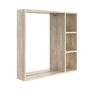 Зеркало-шкаф Onika Тимбер 207045 70х14х70 подвесной цвет белый