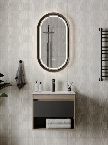 Раковина из сантехнического фарфора Teymi Ritta T51002 61х47 встраиваемая цвет белый 1 отверстие под смеситель - фото 4