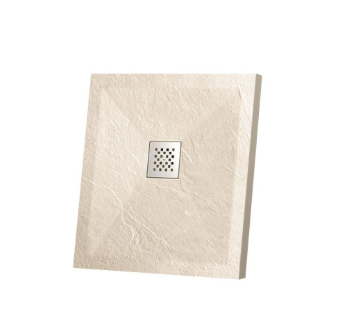 Душевой поддон Vincea H25 VST-4SR9090C 90х90 искусственный камень бежевый