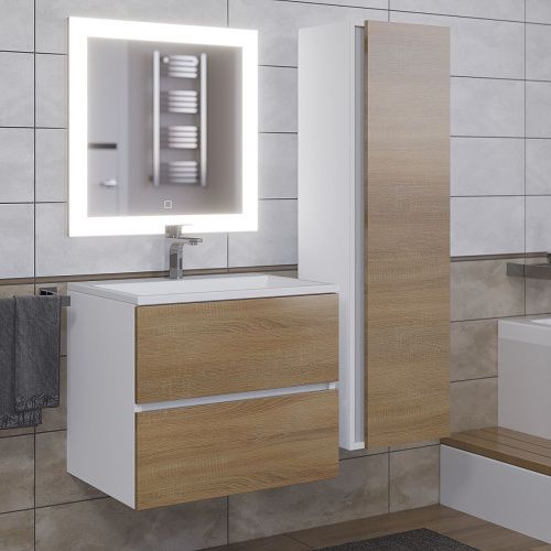 Зеркало с подсветкой и антизапотевателем Uperwood Barsa 2920205443 60х80 подвесное - фото 2