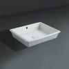 Раковина из сантехнического фаянса Simas Top E Lavabi D'Arredo S59 bi*0 50х40 встраиваемая цвет белый