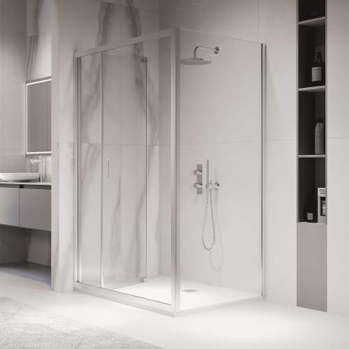 Душевой уголок RGW Passage 060814229-11 120х90 стекло прозрачное профиль хром глянцевый без поддона - фото 2