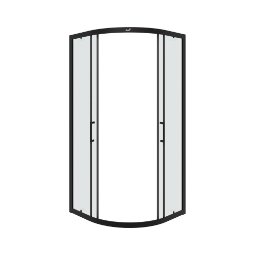 Душевой уголок Cerutti SPA VIVA90B N 88х88 стекло прозрачное профиль черный без поддона - фото 3