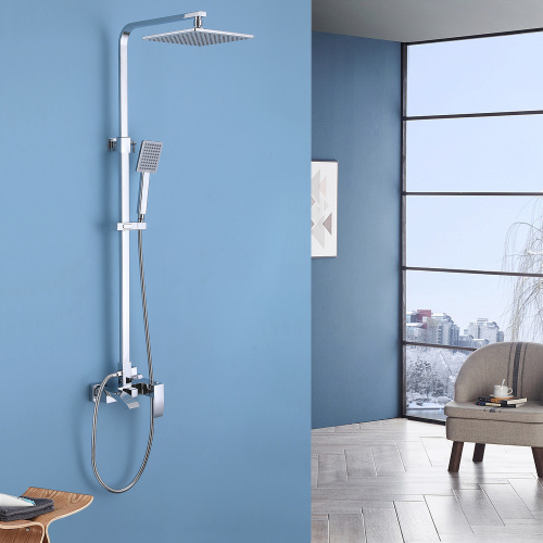 Душевая стойка ABBER AF8616 настенная цвет хром - фото 2