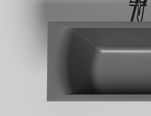 Ванна из искусственного камня Salini CASCATA 104423M 170х70 встраиваемая прямоугольная с ножками - фото 2