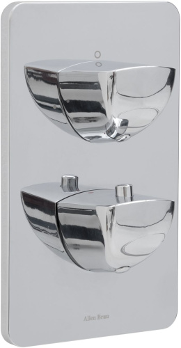 Душевая система Allen Brau Infinity 5.21016-00 встраиваемая в стену цвет хром с термостатом - фото 4