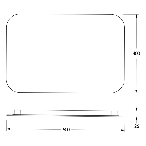 Зеркало в ванную Defesto OPTI DF 2802RH 60х40 - фото 2