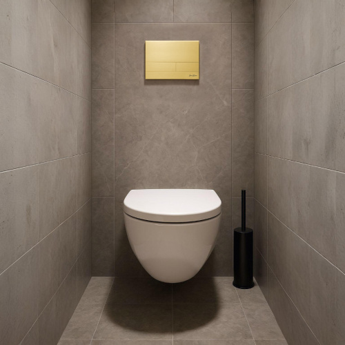 Клавиша смыва механическая Iberica Blanca INOX-S IB.B016.03 цвет желтый - фото 2