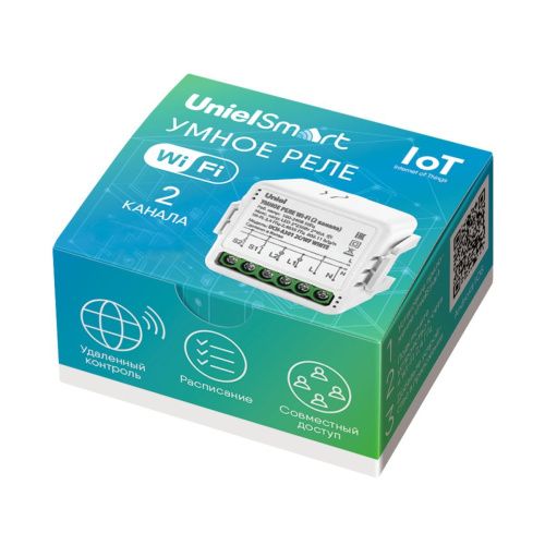 Умное реле Wi-Fi Uniel UCH-A301 2C/WF WHITE - фото 5
