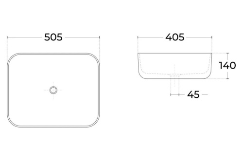 Тумба с раковиной Sintesi STL.W7025_SIN-LVB-APP-403 60х55х50 подвесная цвет перламутровый/оранжевый - фото 4