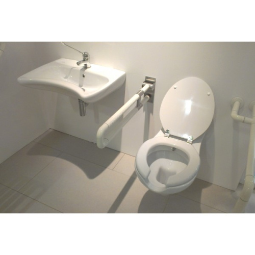 Чаша унитаза подвесная Creavit BD320-11CB00E-0000 цвет белый без сиденья душевой смыв - фото 3