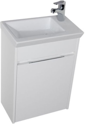 Тумба с раковиной Aquanet Дувр 00213041 45х28х65 подвесная цвет белый - фото 3