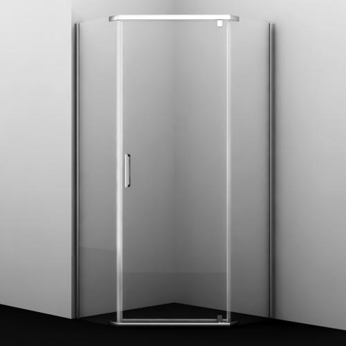 Душевой уголок Wasserkraft Leine 35P 35P11 90х90 стекло прозрачное профиль хром глянцевый без поддона - фото 3
