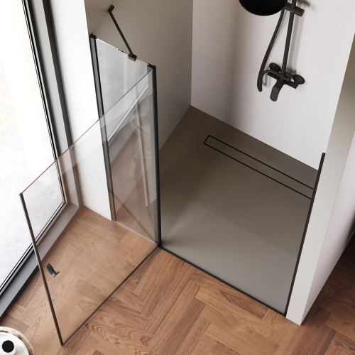 Душевая дверь Am.Pm Sunny W87G-120-1P-BT 120х190 стекло прозрачное профиль черный матовый - фото 4