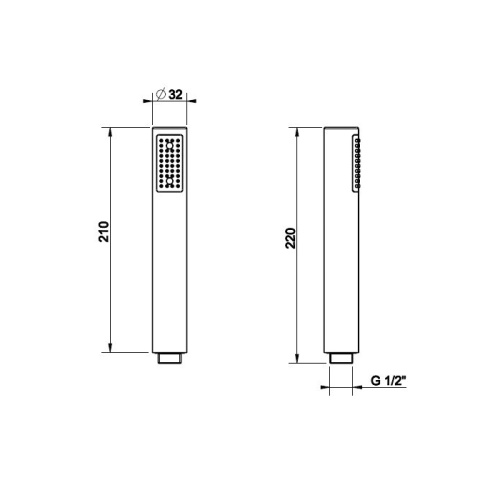 Душевая лейка Gessi Inciso 14372#727 - фото 2
