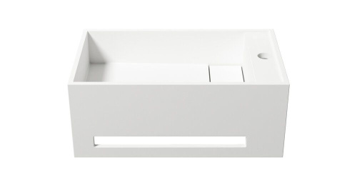 Раковина из искусственного камня Zenon Luna 4000.000.000.000.39677 50х30 подвесная цвет белый матовый