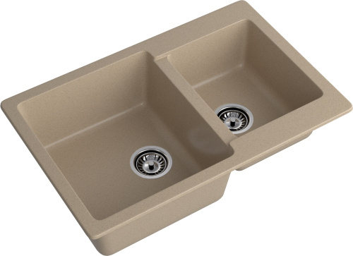 Кухонная мойка Granfest Practik P-780K песочный 78х51 цвет бежевый поверхность матовая - фото 2