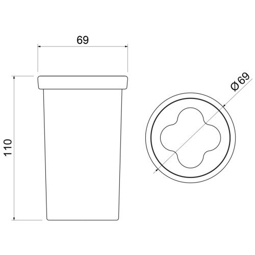 Стакан для зубных щеток Timo Saona 13233/03 - фото 2