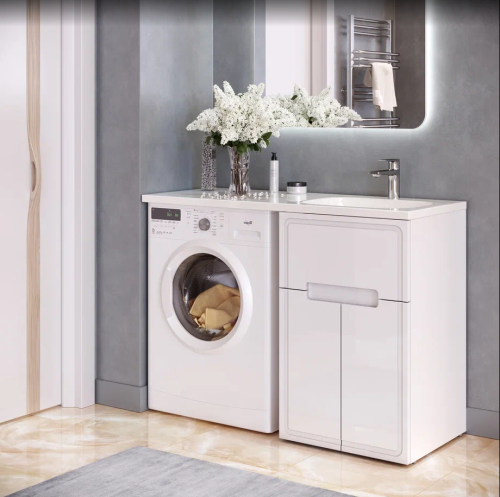 Раковина из литьевого мрамора Taliente ФР-00003478 90х45 накладная цвет белый - фото 3