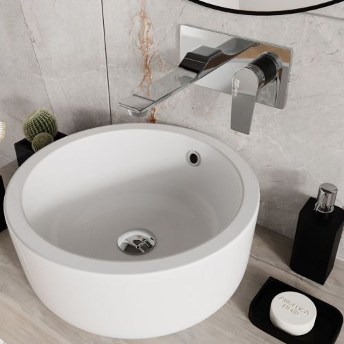 Смеситель для раковины Wasserkraft Lopau 3200 3230 встраиваемый в стену хром - фото 2