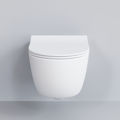 Унитаз подвесной Ambassador Abner 103T20101R-102T20101S белый матовый с сиденьем - фото 3