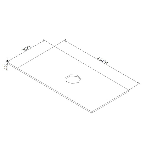 Столешница Am.Pm Func M8FST1000WM 100х50 накладная цвет белый - фото 3