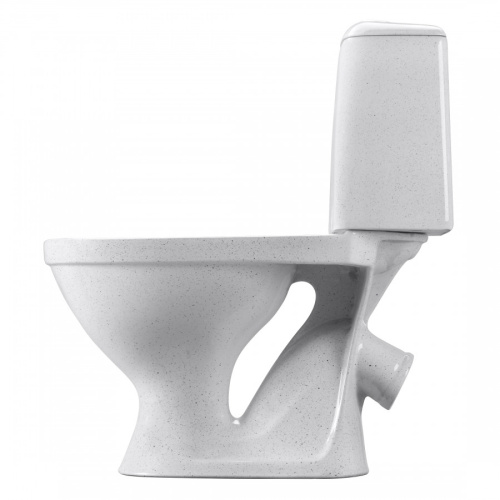 Унитаз-компакт напольный с бачком Santeri Соната 1P2012S0100BF белый с сиденьем каскадный смыв - фото 4