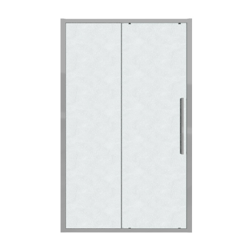 Душевая дверь Grossman Cosmo 100.K33.02.130.10.02 130х195 стекло текстурное профиль хром глянцевый